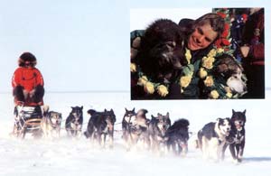 ит арбасында әйел